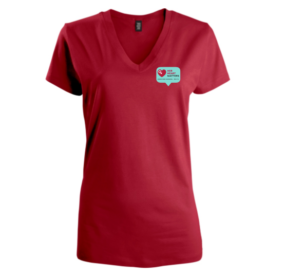 V-Neck t-shirt, Womens, Wear Red Canada